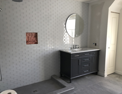 Travaux de rénovation de la salle de bain